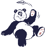 Panda plays