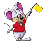 Mouse with flag