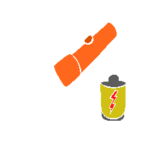 Flashlight and battery