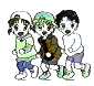 Three characters