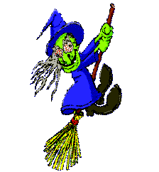 Witch on broom 2