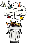 Trash explosion