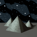 Pyramids and star