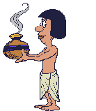 Woman with pot