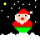 Elf in snow