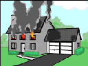 House burns