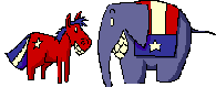 Donkey and elephant
