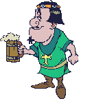 King with beer