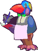 Parrot waiter