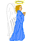 Angel prays
