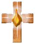 Cross with fire