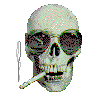 Skull smokes