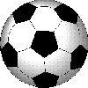 Soccer ball spins