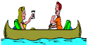Party in canoe