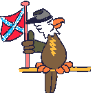 Bird with flag