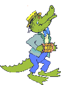 Alligator with accordion