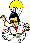 Elvis with parachute