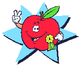 Apple with medal
