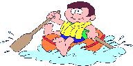 Boy in raft