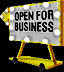 Open for business